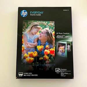 HP Everyday Photo Paper, 5x7”, new in box